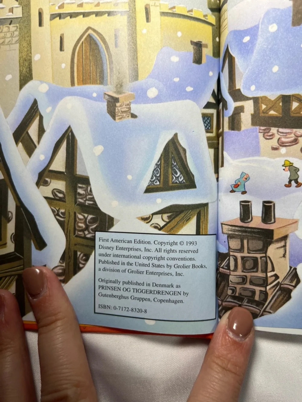 Disney Prince and the Pauper 1993 Hardcover Teddy Slater WDW Reading‎ Book